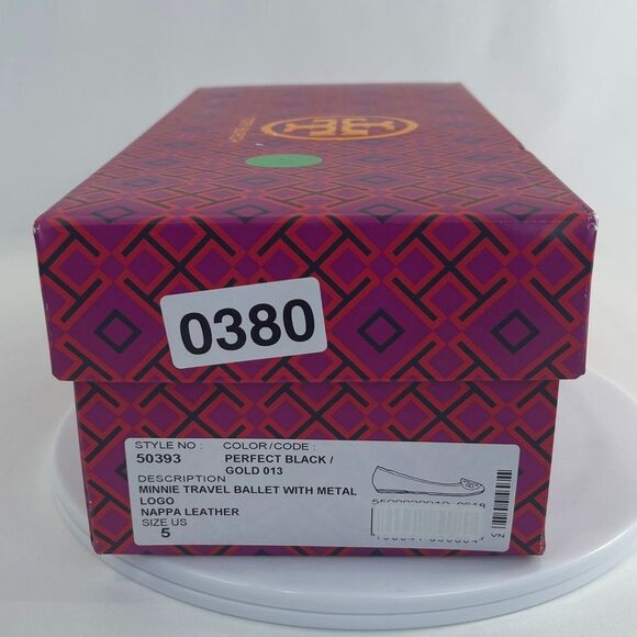 TORY BURCH MINNIE TRAVEL BALLET WITH METAL | Women's 5M | NEW - Picture 11 of 11